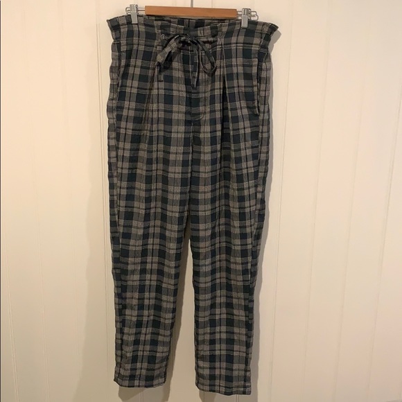 Free People Pants - Free people plaid pants